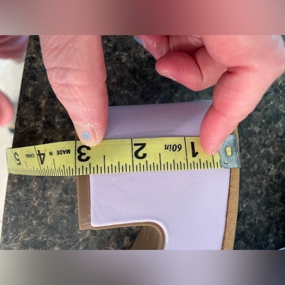 🌟HP🌟 LILAC LAVENDER Chunky Heel Mules Clogs Platform Summer Spring Picnic 90s - Picture 14 of 16